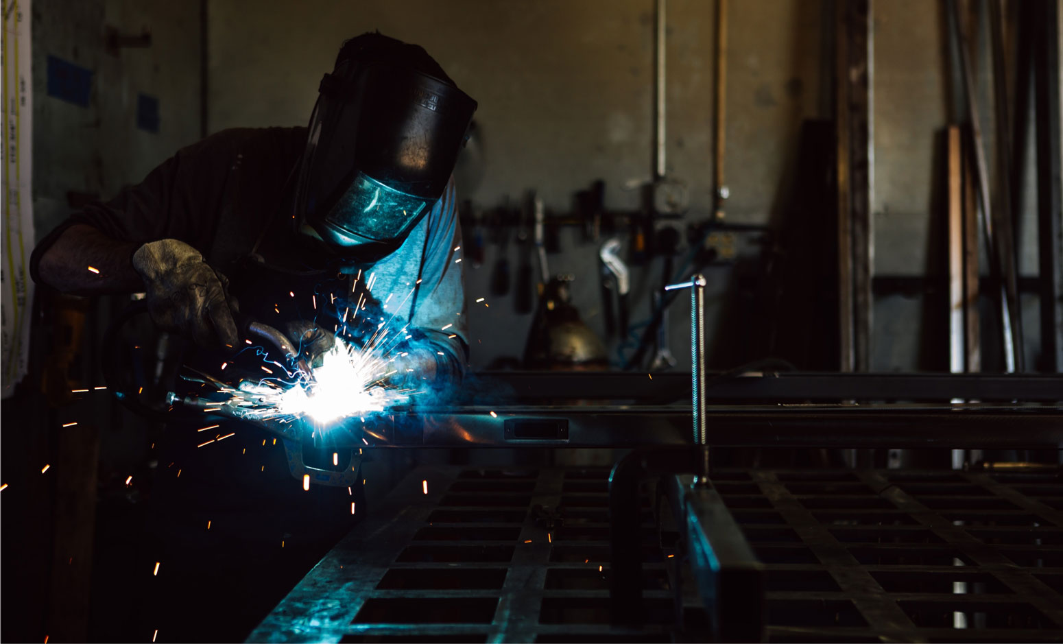 modern front door welding and making process